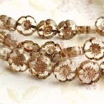 【8㍉ 12個】ハワイアン🌺light brown🌺チェコビーズ
