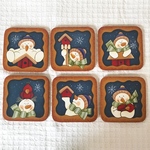 スノーマンのコースター／お買い得作品