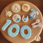 セット品✴︎100日祝い盛りだくさんのアイシングクッキーセット  男の子用