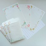 葉っぱが舞う秋のレターセット