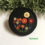 お花の刺繍ブローチ✴︎577