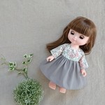 リバティ   メルちゃん   ソランちゃん   長袖ワンピース   フェリシテ
