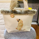 mokoオリジナルうさぎのトートバッグ