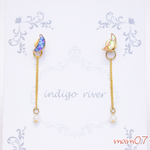 。*.小さなお月様.*。パールバックキャッチピアス