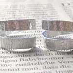 リング2本セット☆silverフラット模様入り
