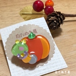 限定1個🎃パンプキン芋ぴぃのブローチ