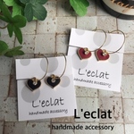 handmadeサージカル ステンレスフープピアス♡