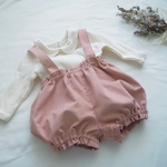 ［SALE］ コーデュロイ肩ベルト付きかぼちゃパンツ