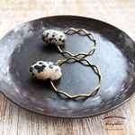 dalmatian×wave hoop pierce/earring