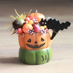 かぼちゃおばけのハロウィン・アレンジ（３１・ねこ）