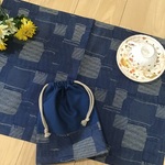 【再1】40×50⭐️40×60❤️サイズオーダーできます⭐️  デニム調ランチョンマットセット⭐️男の子