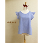 S/M/L/LL天使のゆるふわスカイブルー