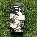 【送料無料】スマホケース　手帳型iPhoneケース　北欧風　花