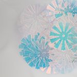 スパンコール 約70枚(約4g) 花 16mm オーロラ 透明 (SFL16ASKJJ00)