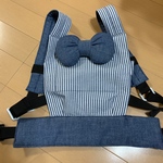 【ストライプ✖️デニム】 ぬいぐるみ用 抱っこ紐   子ども用