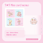 5×5 メモ☆ミニカード(キッズアニマル)