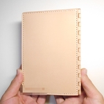 【yammiest様オーダー品】蝶番のレザーブックカバー Natural