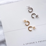 ゴールド ミニフープ ピアス