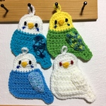 kento032322様専用☆アクリルたわし　インコ 