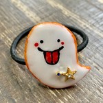 HAPPYハロウィン！おばけクッキーヘアゴム