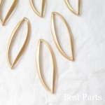 4pcs リーフデザインリング マットゴールド