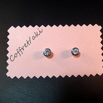 CZ”キュービックジルコニア”　6㎜”フクリン”　マグネット　イヤリング（ピアス風）　