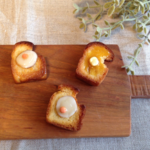 再販  3 可愛い♡ バター、目玉焼きかじりかけトースブローチト♪