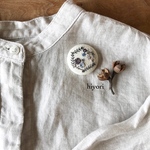 刺繍ブローチ