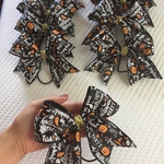 ビッグリボン ハロウィン柄 チアリボン コスチューム パーティ イベント 