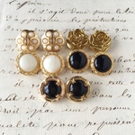 ■ミックスセット①■10個入■18mm■ビンテージボタン (ペア)　 [1004-18] アクセサリーに!