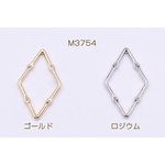 送料無料 30個 フレームパーツ 菱形 14×23mm M3754-R