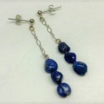 ラピスラズリ揺れるピアス