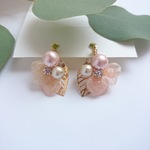 イヤリング*プリ*紫陽花ヒトフサ