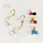 雫Ⅰﾋﾟｱｽ/ｲﾔﾘﾝｸﾞ〜送料無料 k16gp ﾀﾃｨﾝｸﾞﾚｰｽ