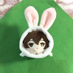 【受注生産】もちもちマスコットミニ用着ぐるみ・うさちゃん(ミルキーカラー) うさぎ きぐるみ
