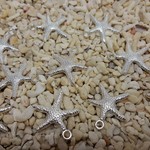 ヒトデのパーツ（シルバー）30個