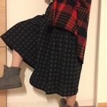 ギャザーたっぷりガウチョ★ミディアム丈★