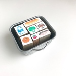 給食の消しゴムはんこセット【ミニスタンプ】