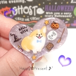 コーギーの大人カラーの可愛い💓Halloweenハートのポニーフック🎃❤️✨ 送料無料 限定 大人女子 大人可愛い 犬 ハロウィン プレゼント ラッピング