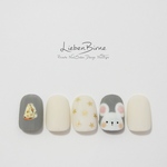 再販5★白いねずみのネイル＊Li