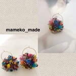 SALE!秋のレトロ ぼんぼりピアス