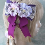 Sugared Violet ヘアクリップパープルカラー