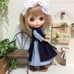 ブライス ふんわりワンピース＊エプロン セット