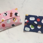 ２色セット：ミニポケットティッシュケース（おむすびパンダ柄）、入園入学、受注制作