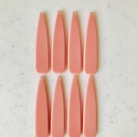 Pink Long Drop Pendant Tops