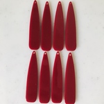 Red Long Drop Pendant Tops