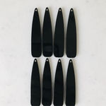 Black Long Drop Pendant Tops
