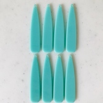 Light Blue Long Drop Pendant Tops
