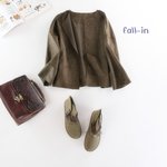 ★サンプルセール40％off★一点のみ　高品質のジャケット　　エコスエードショットコート