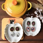 【assortモーブピンク&ネイビー】刺繍ピアス/イヤリング